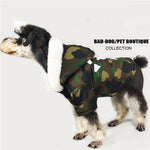 Thicken Winter Camouflage Coat Pet Dog Winter Clothes for Small Dogs Pets Clothing French Bulldog Yorkshire Pug Fashion Jacket