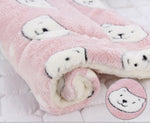 Super Soft Pet Bed Flannel Velvet Plus PP Cotton Dog Cat Cushion Deep Sleep Big Dog Kennel for Puppy Kitten Bed 6Sizes 8 colors